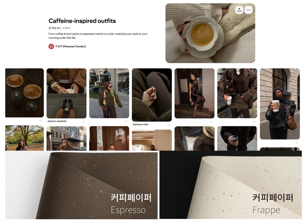 핀터레스트 트렌드, 2025 디자인 트렌드, 레트로, 프레피룩, 향수 트렌드